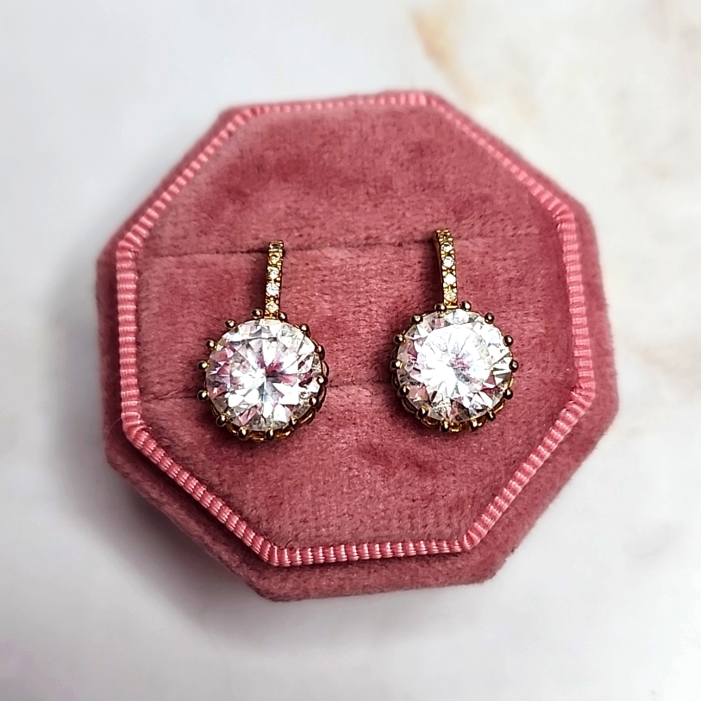 Gold plated sterling silver earings